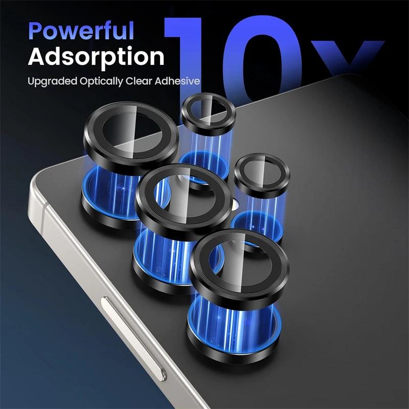 1 шт. 9D задняя закаленная стеклянная защита объектива камеры из титанового сплава для Samsung Galaxy S25 S24 S23 S22 Ultra мобильный телефон закаленная пленка для объектива