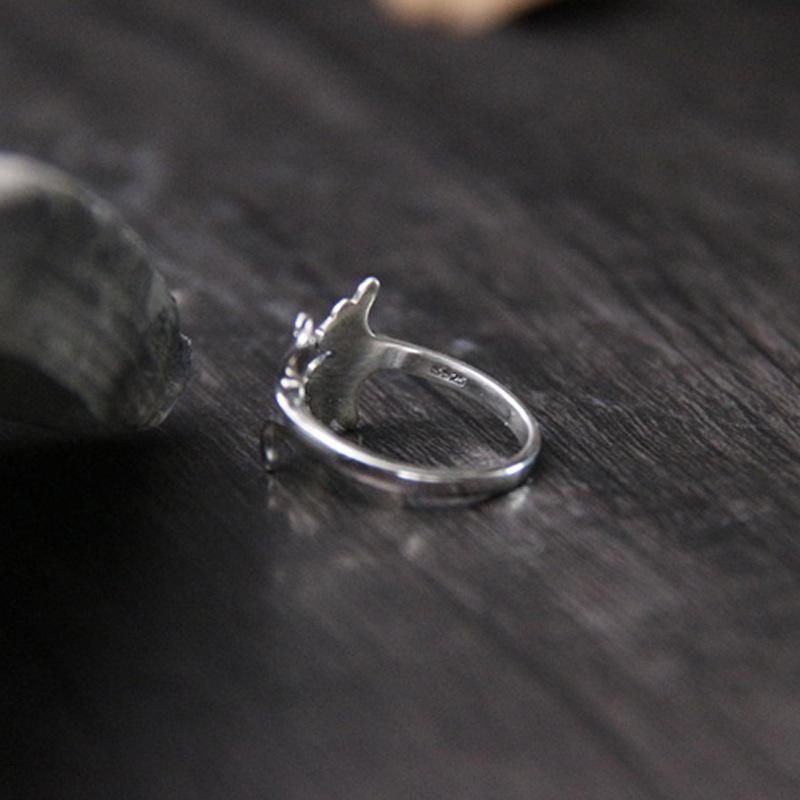 Японское кольцо Hansen Girl в стиле ретро с листьями гинкго для женщин, модное индивидуальное кольцо на указательный палец