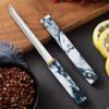 Маленький нож из нержавеющей стали Cloud Ink, имитация деревянной рукоятки, карманный нож для переноски, острый, режущий фрукты, ветки