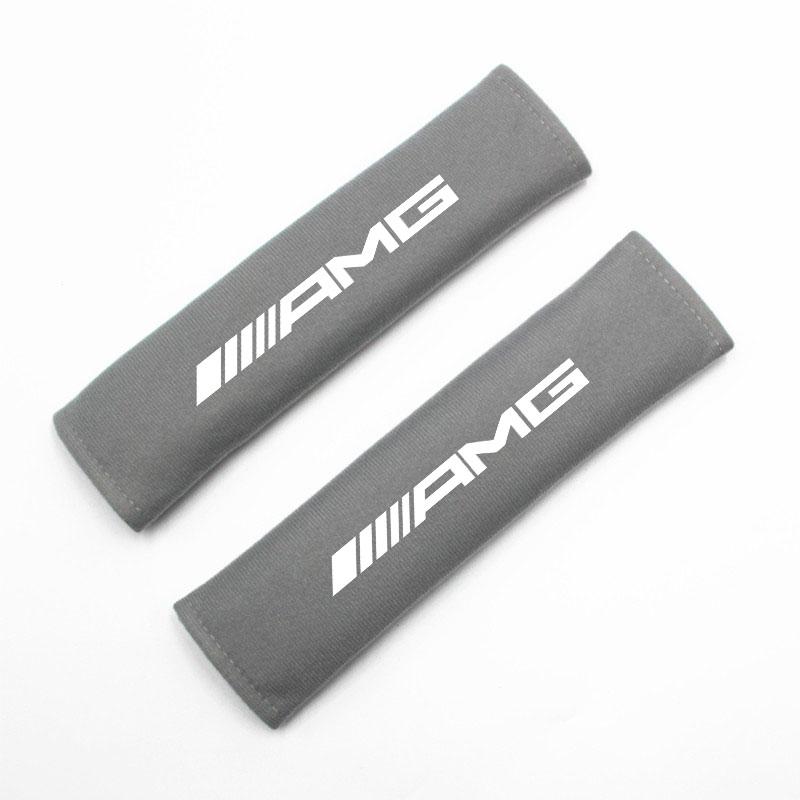 2Pcs Car Seat Belt Safety Belt Shoulder Cover For Mercedes Benz AMG W204 W205 W203 W211 W212 W213 W201 W210 W124 W126 W140 AY1