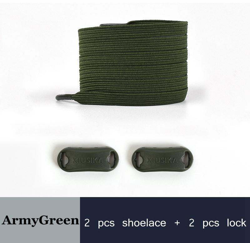 NO.8 2022 New No Tie Shoe Laces Elastic Laces Sneakers Flat Shoelaces Without Ties Kids Adult Quick Shoe Lace Rubber Bands for Shoes