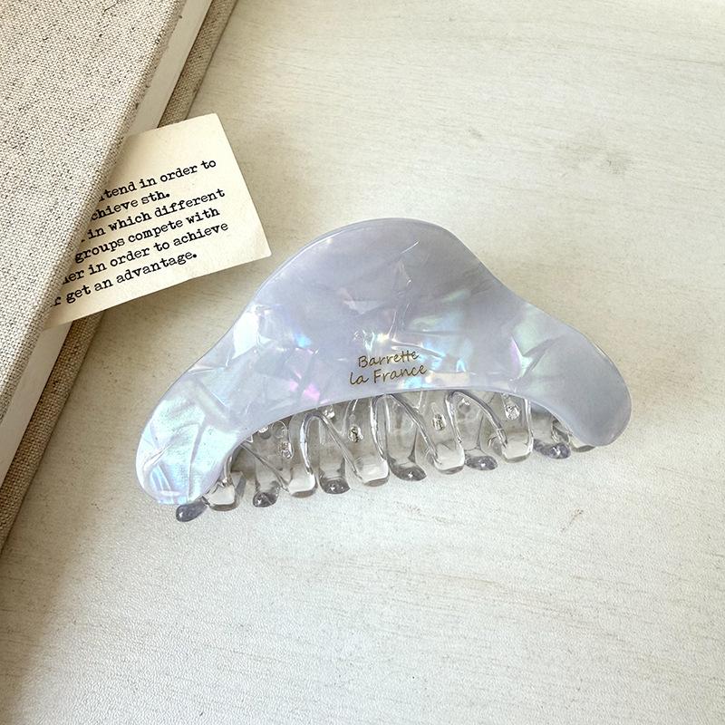 Sweet Color Block Acetate Hair Clip Women'S Temperament Hairpins Simple Shark Clip Hair Accessories