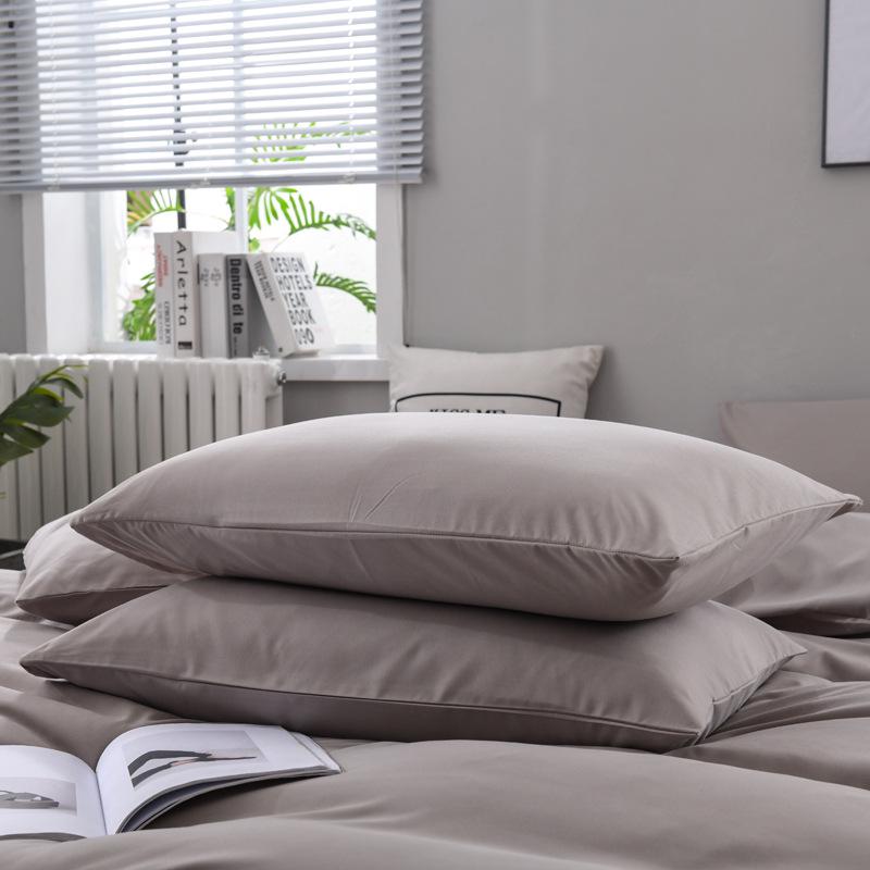 Наволочки в скандинавском стиле однотонные 47x74 см (Пара) для домашнего текстиля