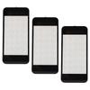 3PCS Top Screen Lens for New 2DS XL Resin Game Console Upper Top Screen Lens Replacement Cover with Adhesive Black