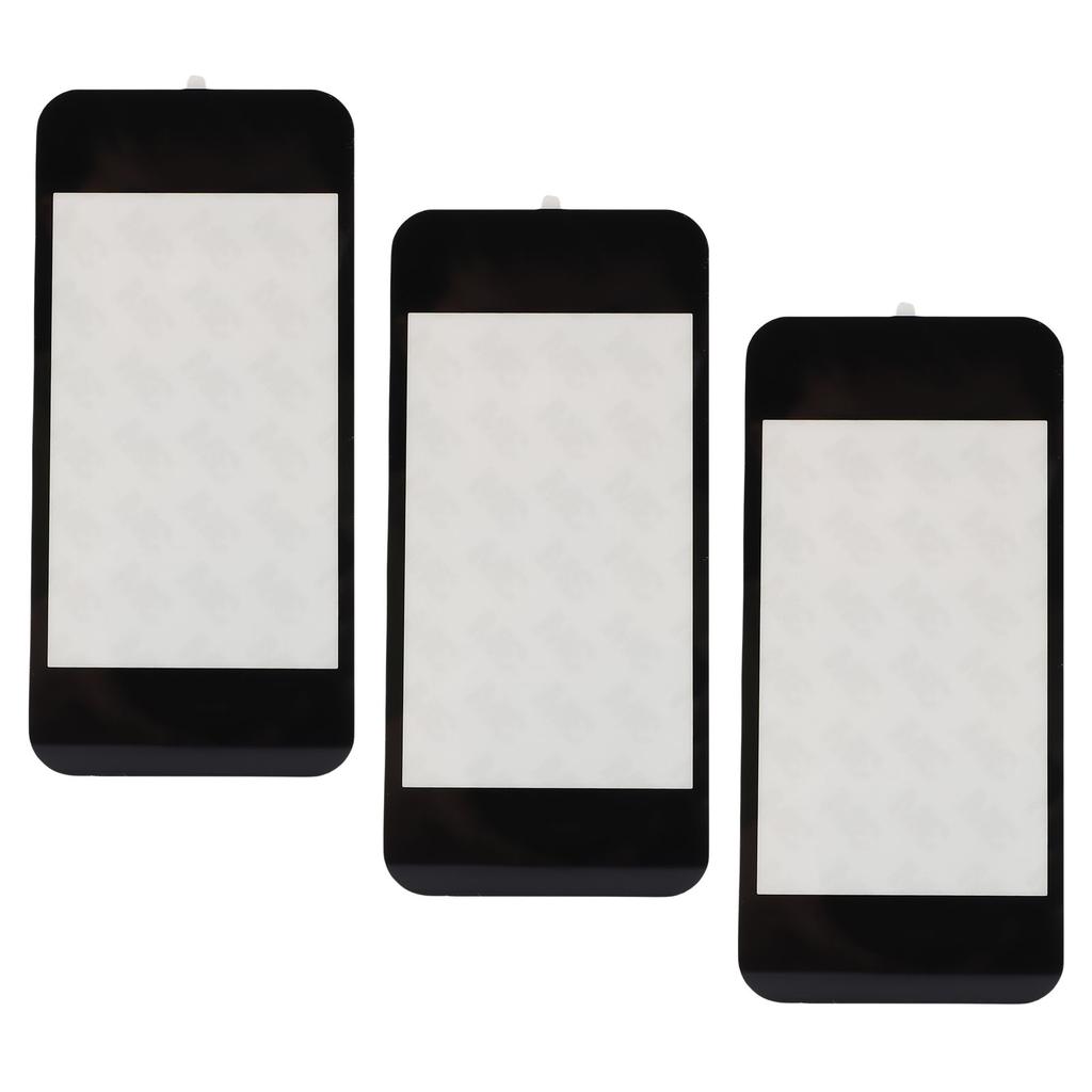 3PCS Top Screen Lens for New 2DS XL Resin Game Console Upper Top Screen Lens Replacement Cover with Adhesive Black