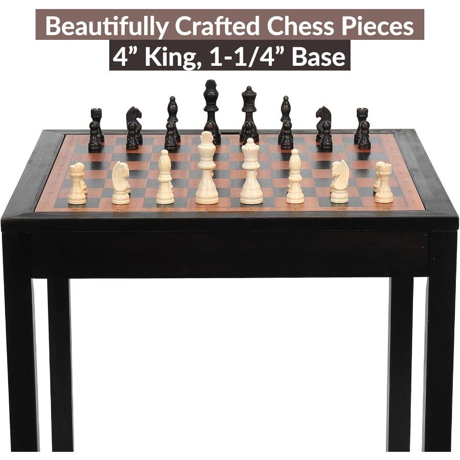 Игры Деревянный Шахматный Стол Шахматы Шашки и Нарды 3 в 1 Комбо Игровой Стол Мебельный Набор для Домашнего Отдыха 25 x 25 Компактный