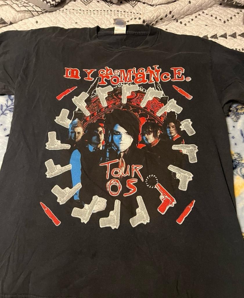 Vintage My Chemical Romance Tour Black Short Sleeve Unisex Shirt WA1520