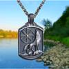 Винтажное скандинавское мужское ожерелье высокого качества из нержавеющей стали 316L с подвеской в ​​виде головы волка викингов, лучший мужской ювелирный подарок