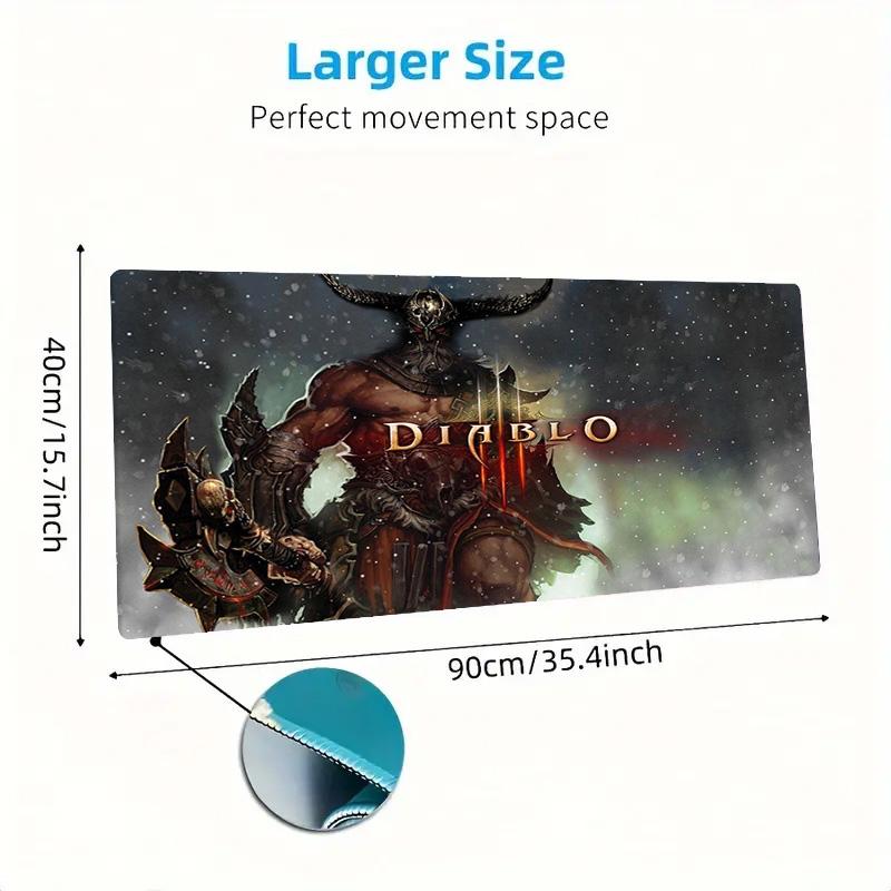 Diablo Color Mouse Pad Large Gaming Table Cushion Non-slip Laptop Tablet Big Mousepad XXL Mat Mini PC Playmat With Lock edge