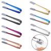 1pcs Stainless Steel Anti-skid Silicone Ice Clip Food Bread Clamp Food Grade Tongs Multipurpose Durable Clamp Sugar Cube Tongs