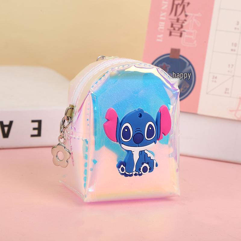 Милый мультяшный мини-кошелек для монет и брелок для ключей в корейском стиле