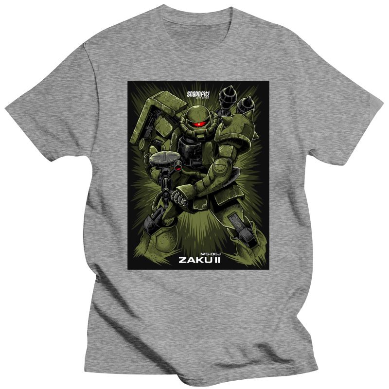 New MOBILE SUIT GUNDAM TShirts for Unisex ZAKU Funny Crewneck Cotton T Shirt