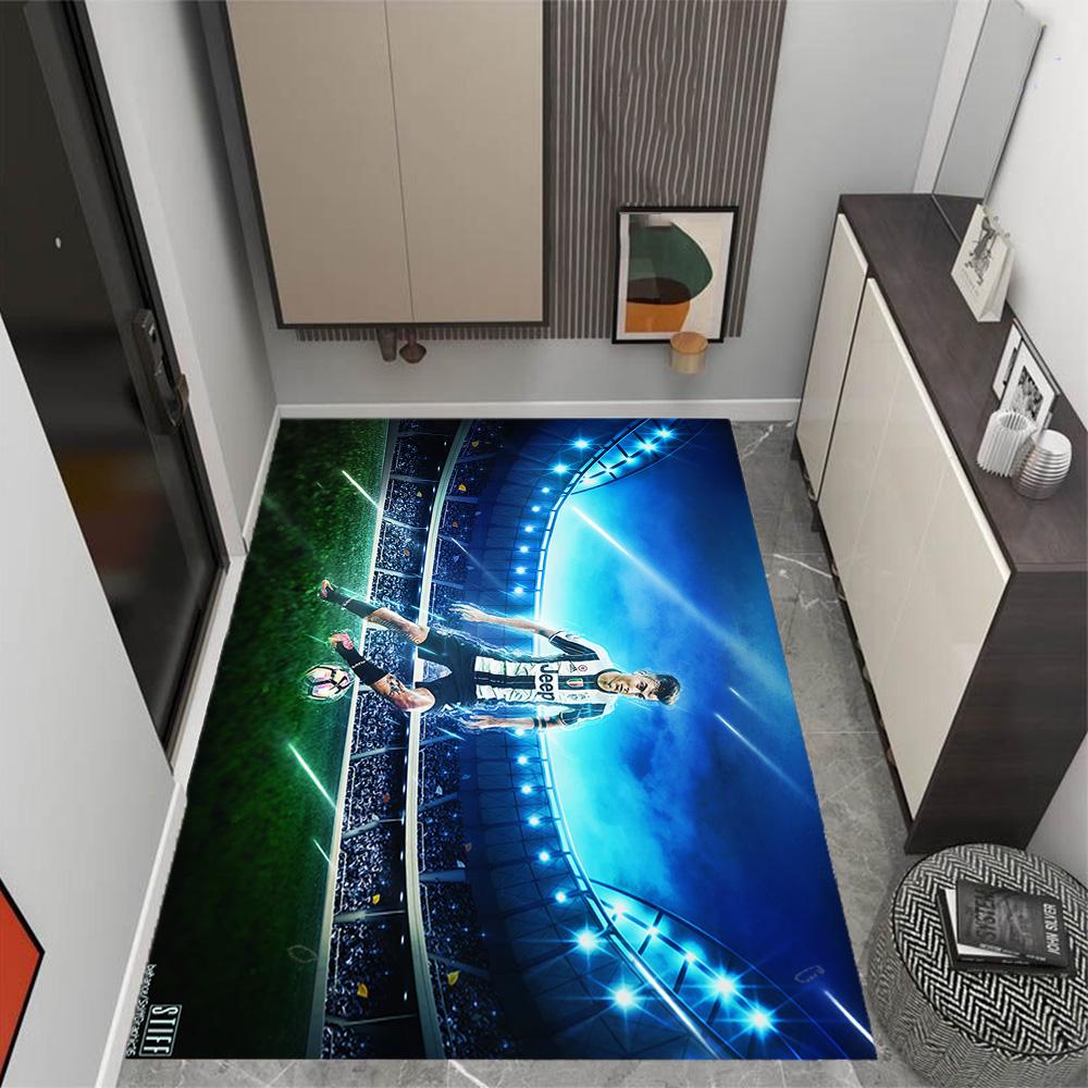 Juventus Player Celebration Floor Mat Design for Outdoor Bedrooms Game Room Playrooms Anti-slip Rug Office home decor