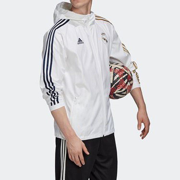 adidas Куртка Real Madrid Мужская Белая GE1996
