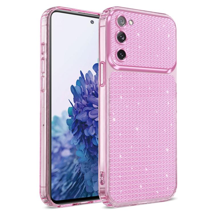Sparkling Diamond Glitter Airbag Phone Case For Galaxy S23 FE 5G, Rhinestone Shockproof Protective Cover