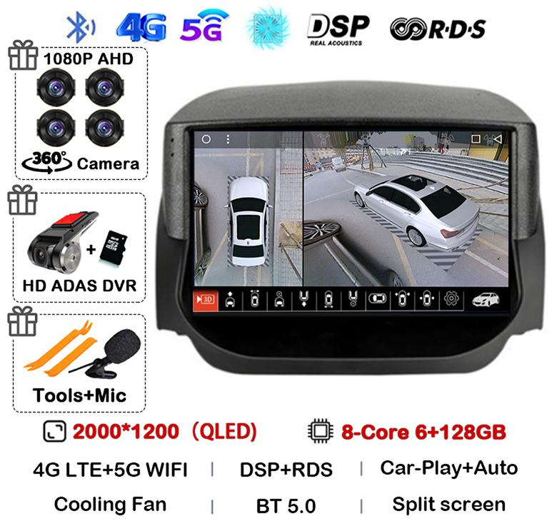 Android 14 Carplay Auto для Ford EcoSport Eco Sport 2014 2015 2016 2017 2018 Автомобильный радиоприемник GPS 4G+WIFI Мультимедийный стереоплеер QLED