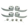 1/ 2 / 4 Pcs Car Interior Door Handle For Nissan Qashqai J10 2007-2013 Front or Rear Left Driver or Right Passenger Chrome