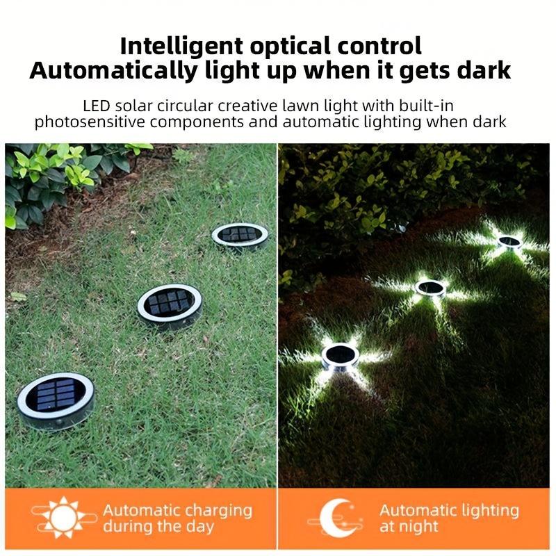 Наземный светильник на солнечной батарее с 6 светодиодами