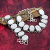 Mother Of Pearl Gemstone Bracelet, 925 Solid Sterling Silver Necklace, Handmade Beautiful Bracelet & Necklace Jewelry Set For Wedding Gift