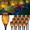 12LED Solar Flame Light Outdoor,Waterproof 12LEDs Torches Landscape Lamp For Outdoor Courtyard Garden Yard,Halloween Decorations