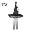 Hanging Wizard Hat Decor Halloween Witch Decor, Spider Web Ribbon Prop Party Streamers for Party, Dark Costume Accessory Masquerade Accents