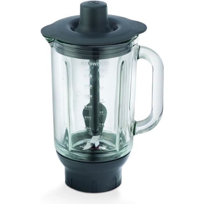 1.6L Glass Blender Accessory for KENWOOD KAH359GL Pastry Robot - 4 Blades