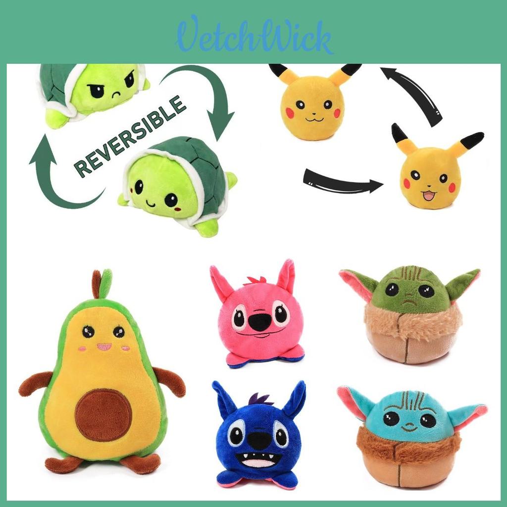 Soft And Cuddly Flipover Toy Yoda Avocado Plush Doll
