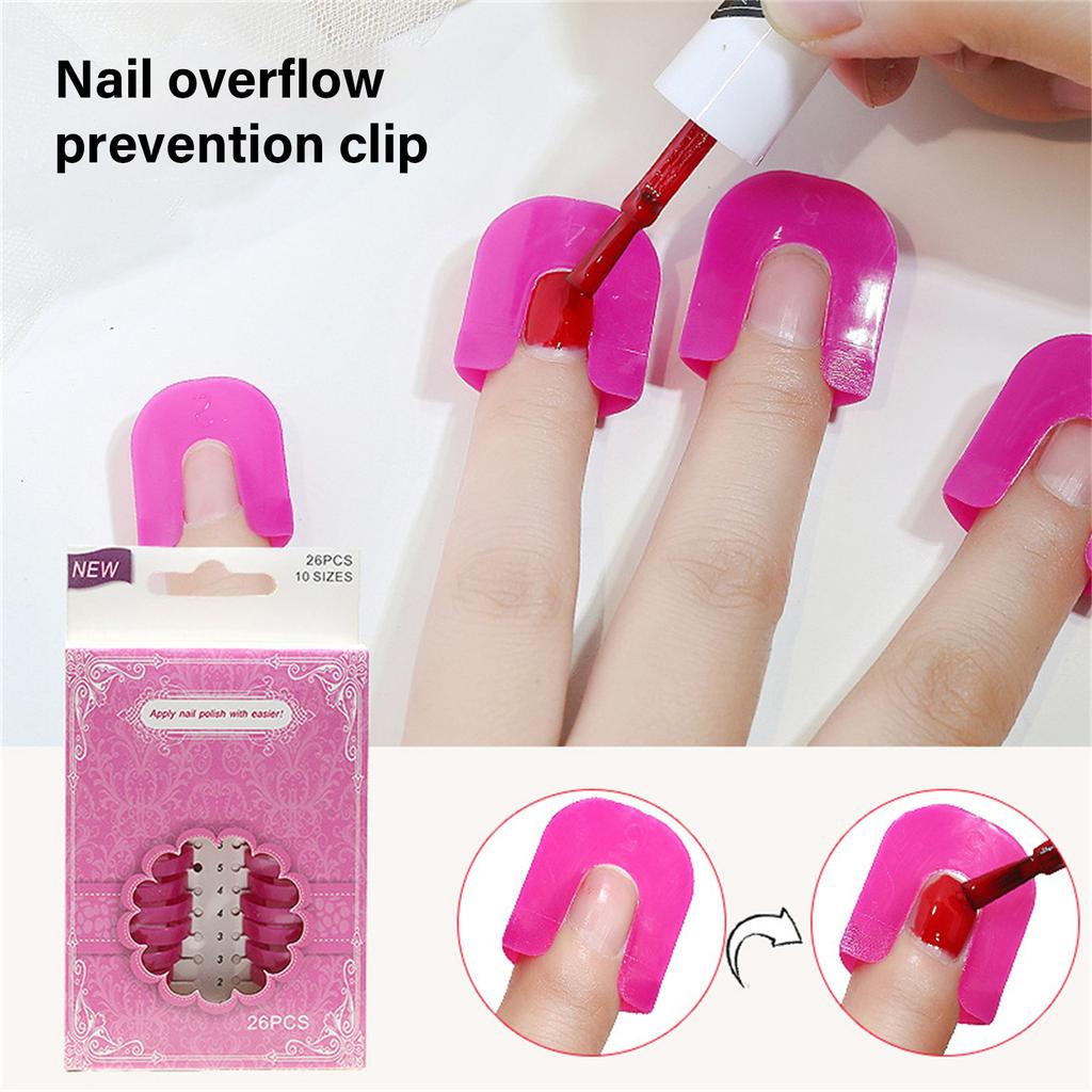 26x Защитные пленки для ногтей 10 размеров Многоразовые Защитные пленки для ногтей C Shield Защита кутикулы для ногтей Художественная роспись