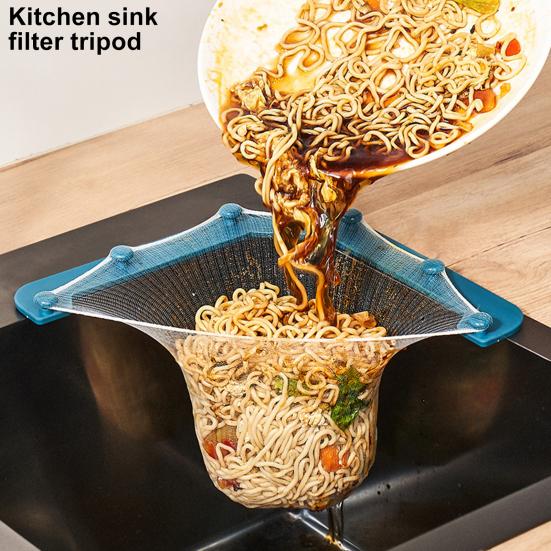 1 комплект, сетка для фильтра для раковины, треугольная рамка, угловая сетка для фильтра, одноразовая корзина для слива мусора для домашней кухни