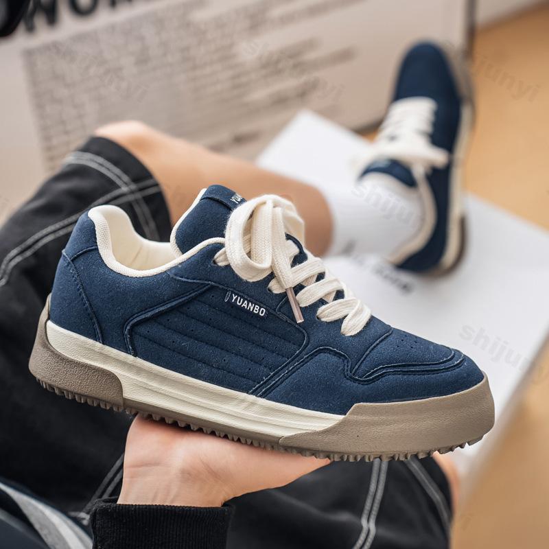 Модная мужская спортивная повседневная обувь 2025 Новая весенняя модная тенденция Удобная универсальная обувь на толстой подошве Низкие кроссовки с массивной подошвой и нескользящей подошвой