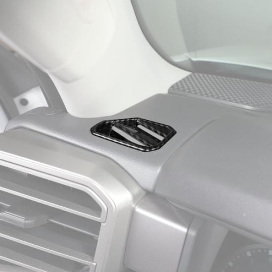 Для Toyota Tundra -2025 Декоративная накладка на боковую решетку воздуховода кондиционера на приборной панели, 2 шт., из карбона