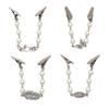 1PC Pearl Chain Metal Corsage Brooch Shawl Buckle Anti-Slip Sweater Cardigan Clip