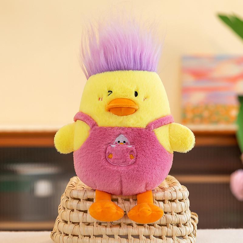 Genuine Duck Plush Toy Pillow With Baby Carrier Adorable Stuffed Duck Doll For Girls Wholesale Gifts