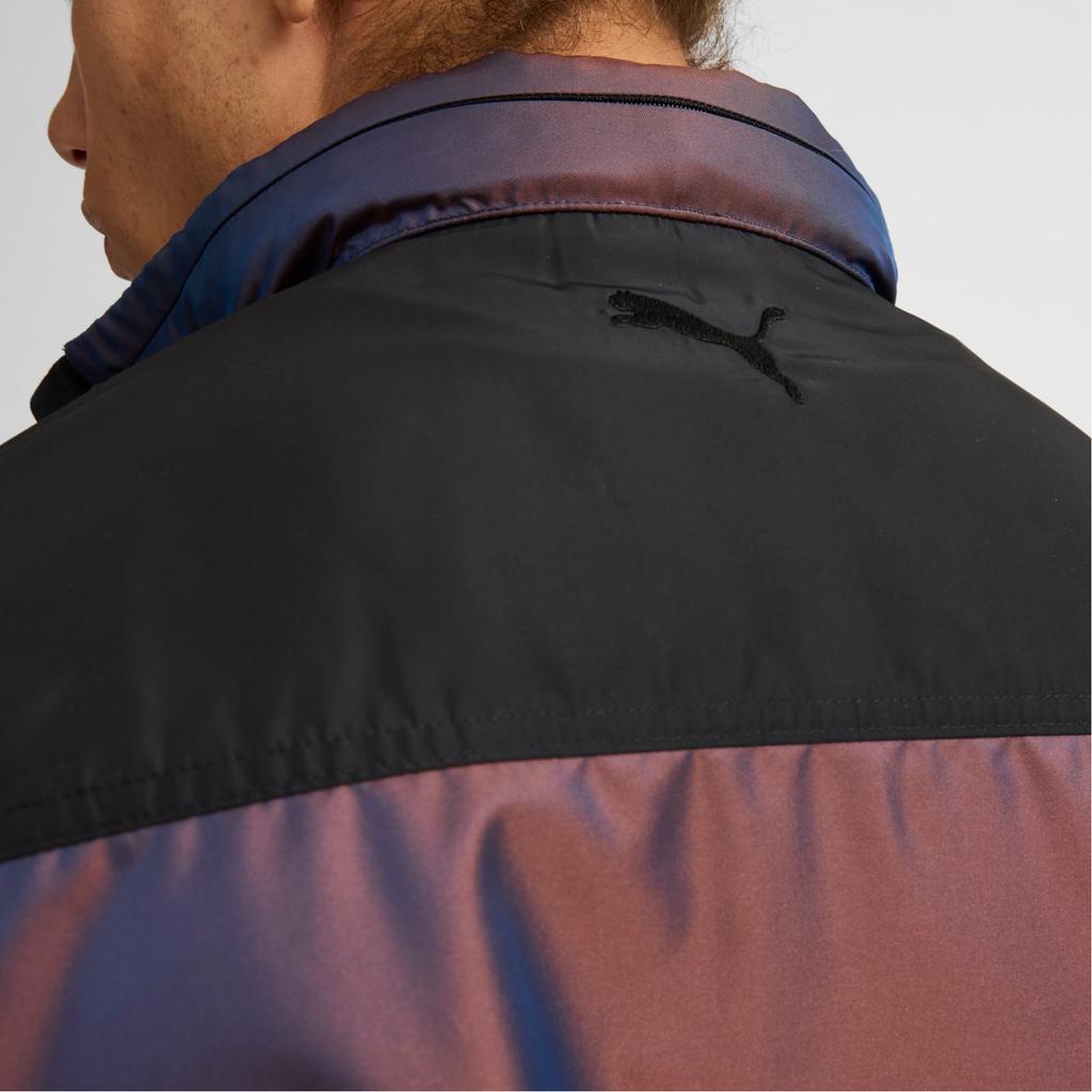 Puma Retro Sports Woven Basketball Stand Collar Zip Jacket Men Jacket Purple 625341-01