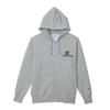Champion Basic Zip Hooded Sweatshirt with Fleece Lining and Script Oxford Men's Logo, Gray, C3-Z107