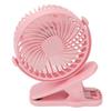 Clip On Fan ABS 720 Degree 3 Gears Noiseless USB Battery Powered Mini Fan for Desktop Office