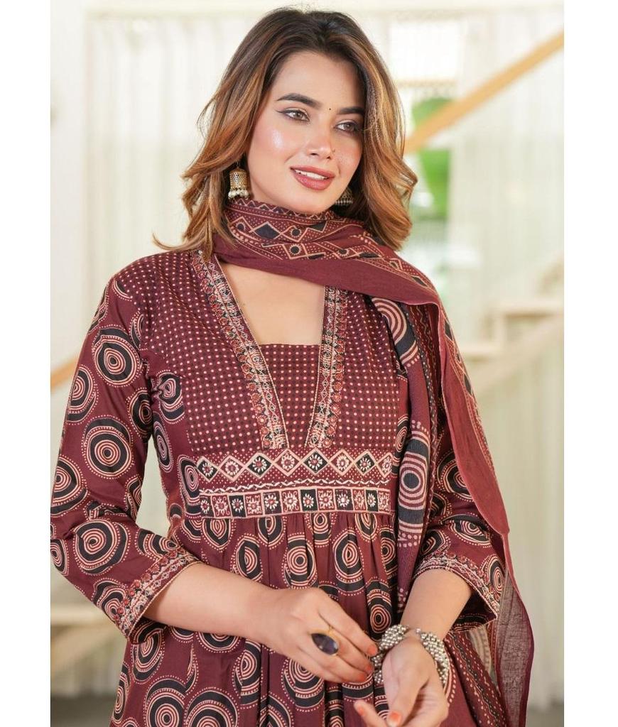 Индийский дизайнерский хлопковый набор курта, брюки и дупатта для женщин, болливудский топ, туника, курти, костюм сальвар