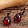 Серьги-подвески в готическом стиле с каплями воды, модные красные серьги из искусственных кристаллов, шикарные ювелирные аксессуары для женщин, повседневный повседневный декор и вечерние гламурные серьги