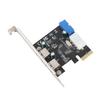 USB3.0 Expansion Card 2 Port 19 Pin 4P PCI‑E to USB3.0 Expansion Card Controller Card Adapter