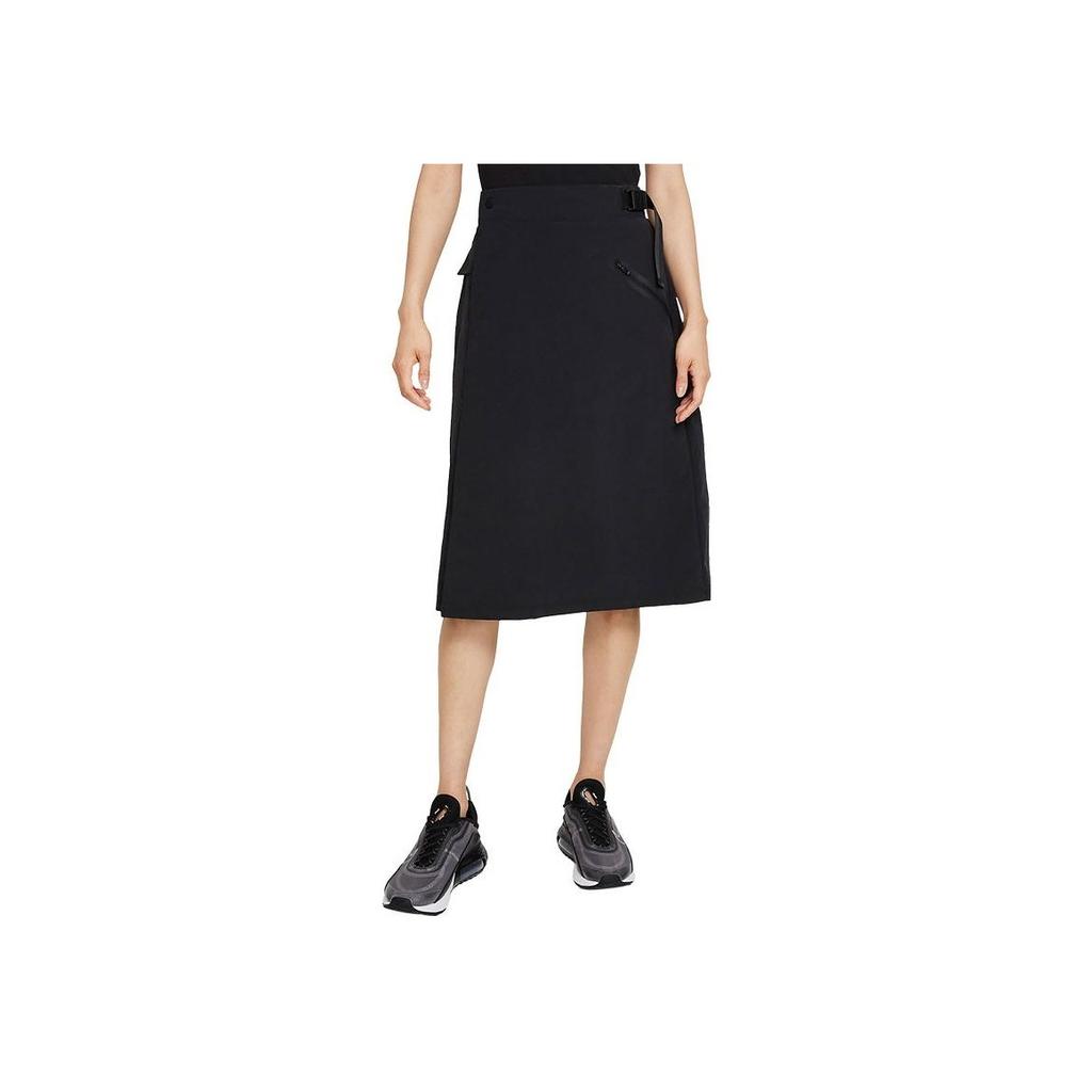 Nike Sportswear Tech Pack Sports Breathable A-Line Casual Maxi Skirt Women Bottoms Black DD4619-010