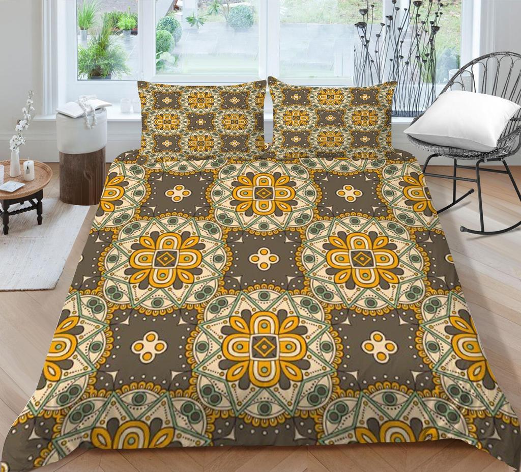 3D Duvet Cover Bohemian Highend Printing Bedding Cover Set Polyester Queen Single Size Boy Girl Luxury Quilt Cover