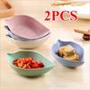 2023 New Pcs Wheat Straw Leaf Shaped Plate Food-Snack Dish Ramen Bowl Coconut Bowl