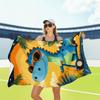 Dinosaur Beach Towel Blanket Oversized Microfiber Pool Towel Suitable for Lightweight Quick-Dry Bath Accessory for Travel