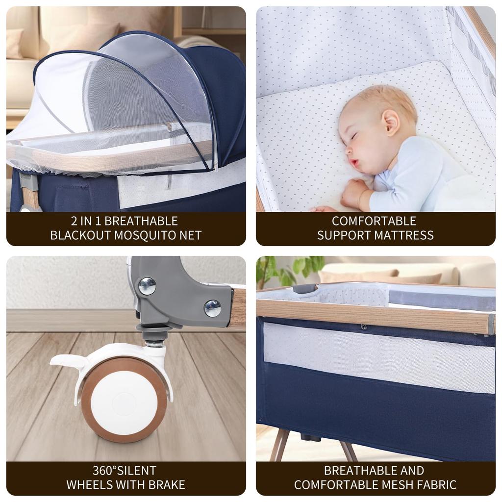 2024 новейший детский деревянный младенец новорожденный 6 высота легко собрать без 0 месяцев до 24 месяцев детское постельное белье ремень для хранения детской кроватки детский душ SGS японский