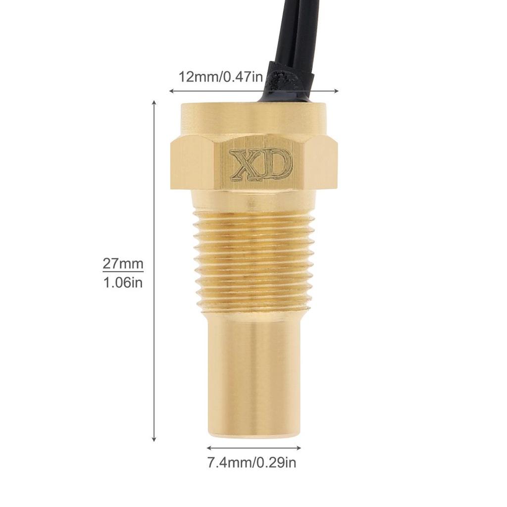 12 В/24 В 10/12/14/16/17/21 мм датчик температуры воды универсальный датчик температуры автомобиля 50 К штепсельная вилка для автомобиля
