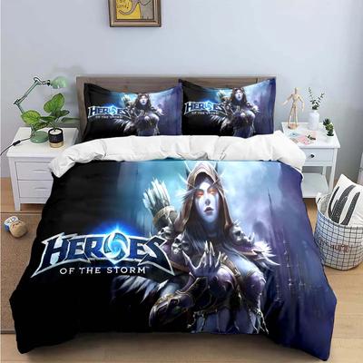 Модные 3D Игровые Наборы Постельного Белья с Принтом W-Warcraft Комплект Постельных Принадлежностей Пододеяльник Комплект Постельного Белья с Одеялом Роскошный Подарок