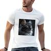 Unisexs 100 Cotton Casual Custom Tee Gaze Of The Mystic Feline Graphic Print