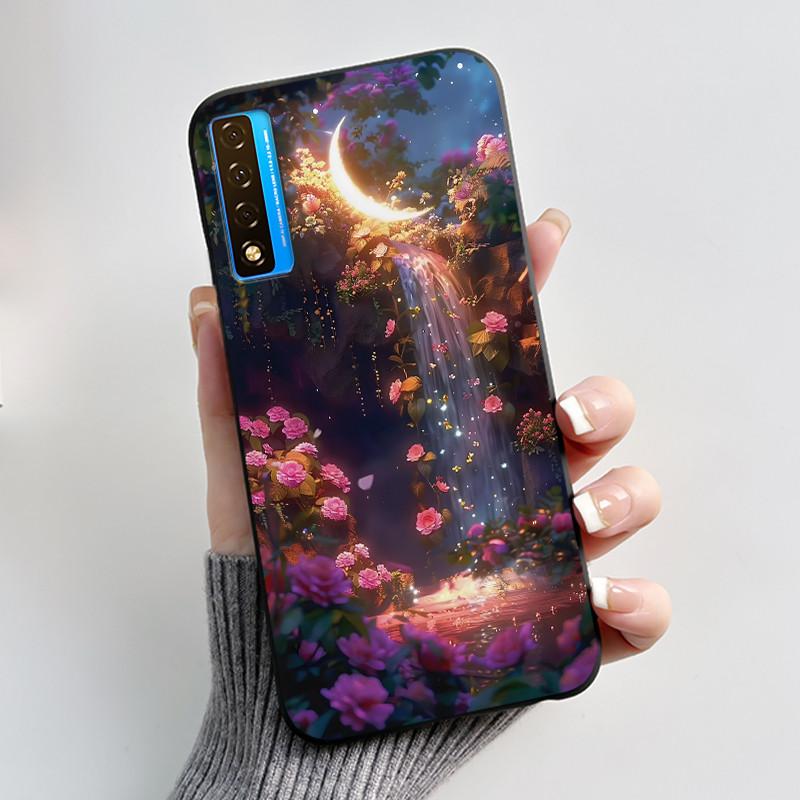 Чехол для TCL 20S 20L 20L+ 20 Pro 5G Роскошный Милый Кролик Любовь Забавный Черный Мягкий Силиконовый Чехол для Телефона для TCL20 20Pro 5G Задняя Крышка