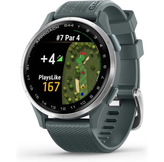 Спортивные часы Garmin Approach S44 серебристые