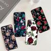 Цветочный чехол с красными розами для Redmi Note 13 Pro Plus 9 10 11 12 Pro 10S 11S 12S Redmi 13C 10A 9C 10C 12C